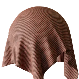 Brown Pleated Fabric