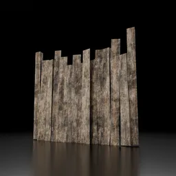 Wood fence