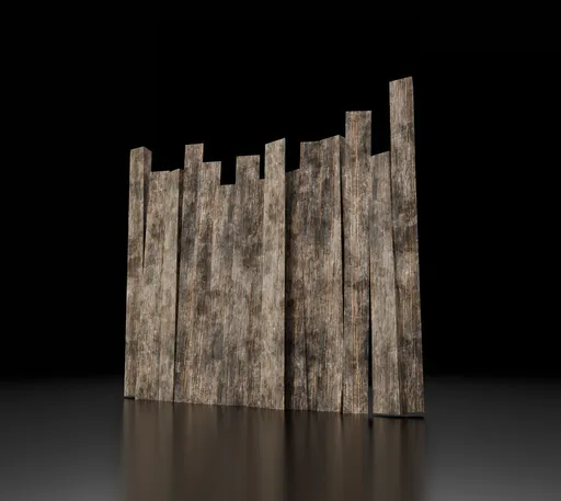 Wood fence