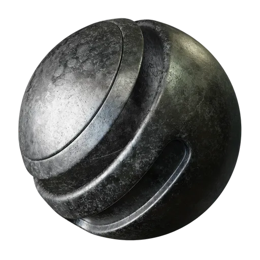 Gray Mottled Metal