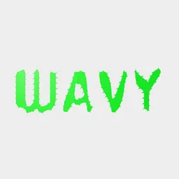 Wavy Green Text Animation