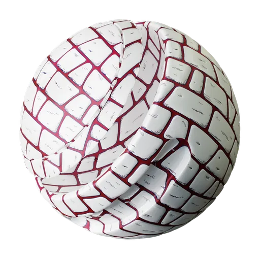 Seamless Cartoon Rocks PBR material for Blender with customizable colors, texture scale, aspect ratio, rotation, roughness, and displacement settings.