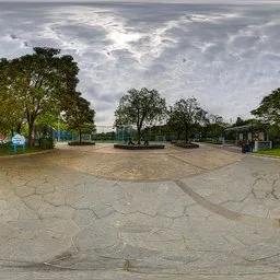 Cloudy entrance during the day