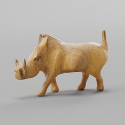 Warthog Statue 3D Scan