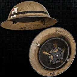 WW2 Helmet with Emblem Band