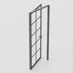 Simple Aluminium Door (French Style)