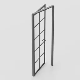 Simple Aluminium Door (French Style)
