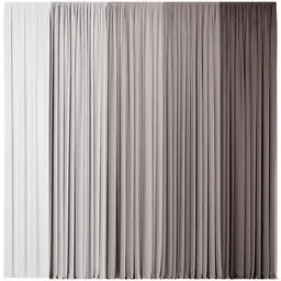 "Modern creamy curtains in four color variants for Blender 3D - created by Weiwei with anisotropic filtering and a squared border."