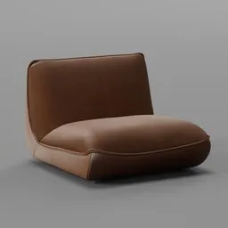 Leather Slipper Chair