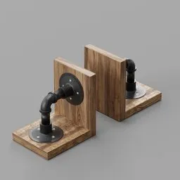 Pipe Fitting Book Ends
