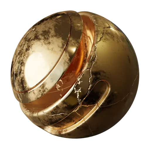 Cracked Aged Gold
