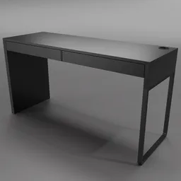 Modern Dark Wooden Desk