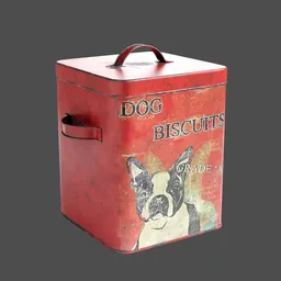 Vintage Grade A Dog Biscuit Tin