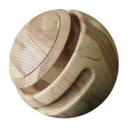 Stylized birch planks