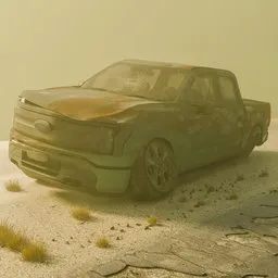Car in a road