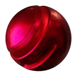 Red Procedural Dirty Metal