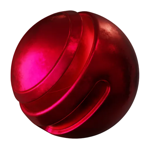 Red Procedural Dirty Metal
