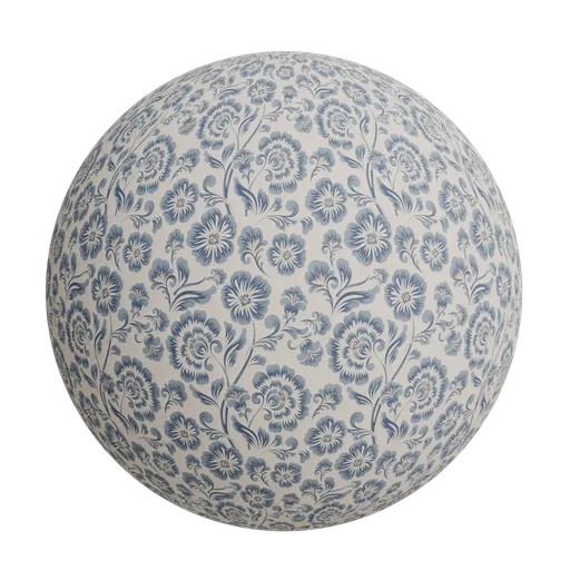 Repeating botanical wallpaper
