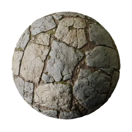 Ancient Rune Cobblestone Floor