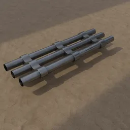 Sci-Fi Industrial Pipe Segment