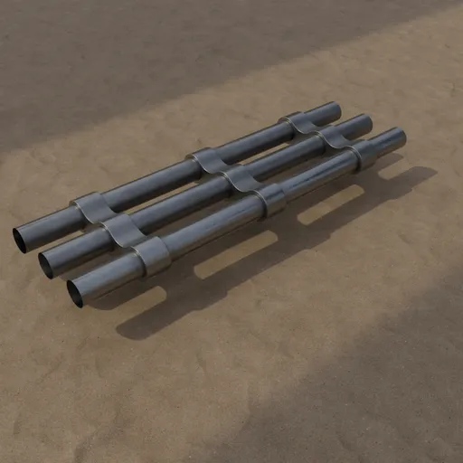 Sci-Fi Industrial Pipe Segment