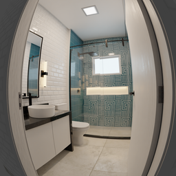 Blue Bathroom