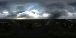 River Bend with Stormy Skies