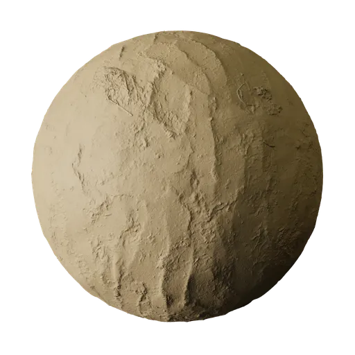 Hand Troweled Ochre Mud Wall