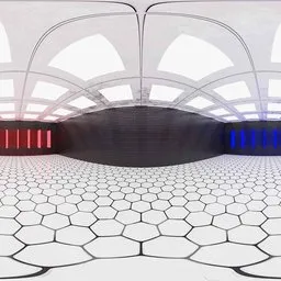 Futuristic Neon Tunnel HDRI