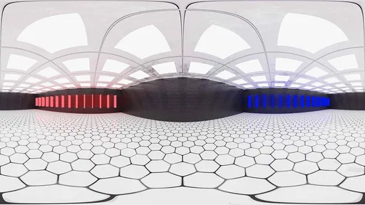 Futuristic Neon Tunnel HDRI