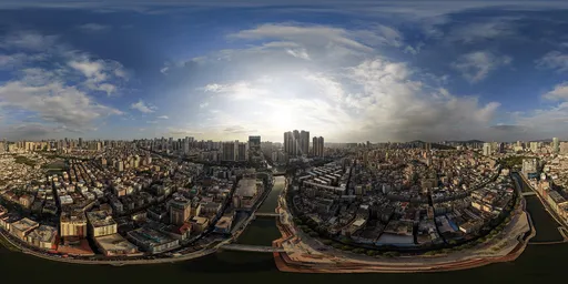 City Sunset Sky HDR