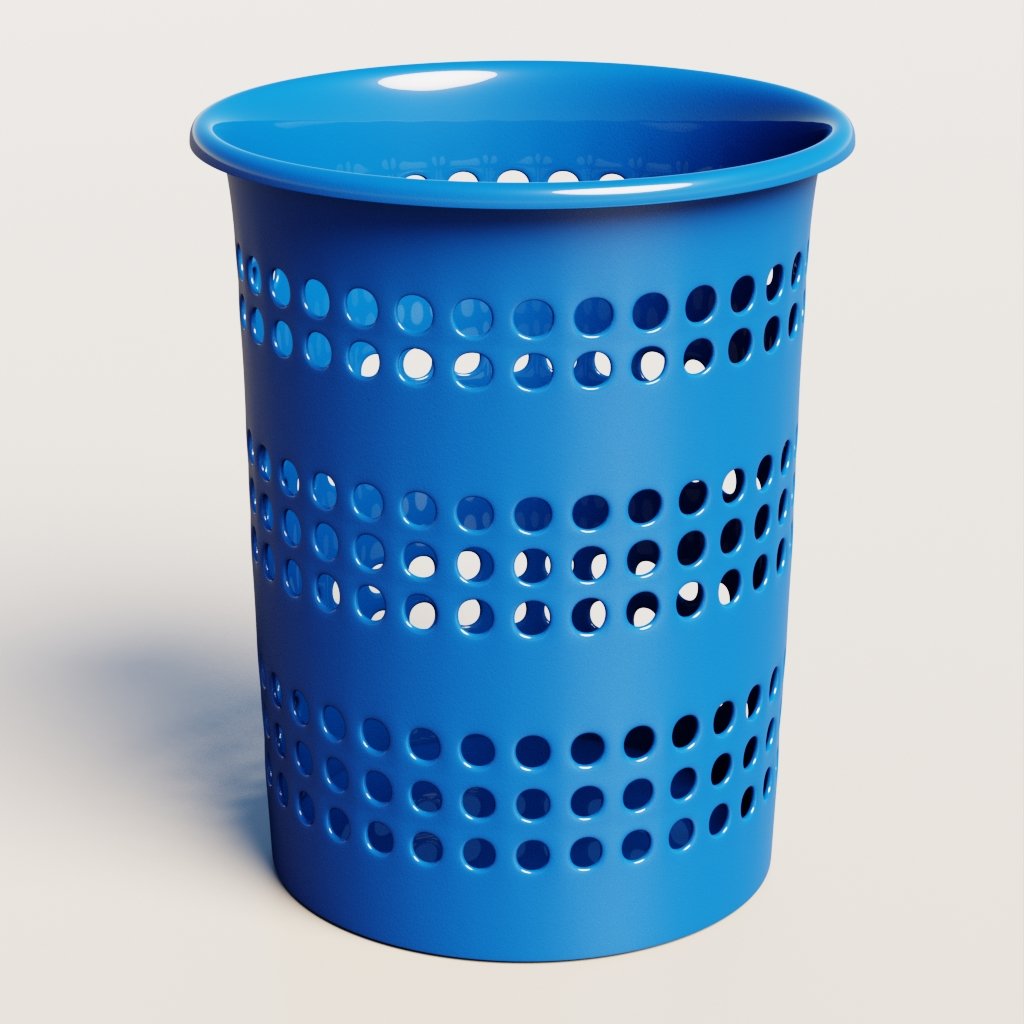 Office wastebasket Desks models BlenderKit