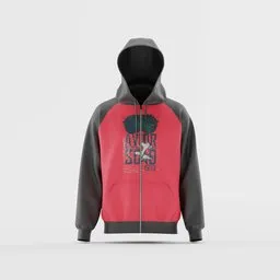 Sporty Raglan hoodie Design