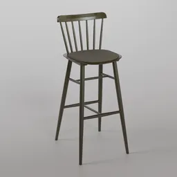 Ironica Barstool B580 - Forest Green