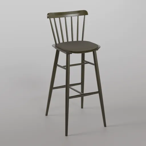 Ironica Barstool B580 - Forest Green
