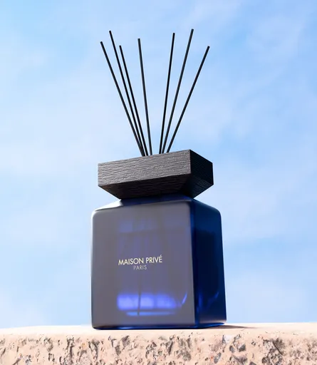 Fragrance Bottle on Stone Pedestal