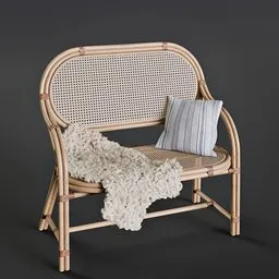 Rattan restaurant chair