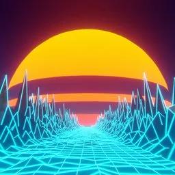 90s vaporwave style loop animation