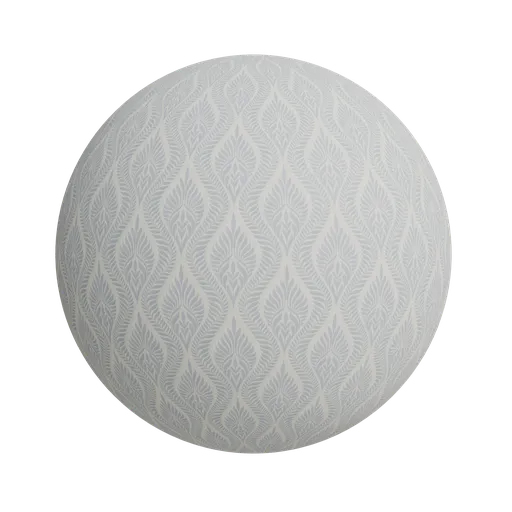 Botanical embroidary wallpaper