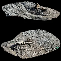 Scan excavator wreckage