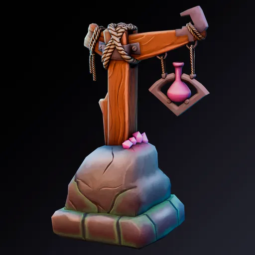 Stylized sign