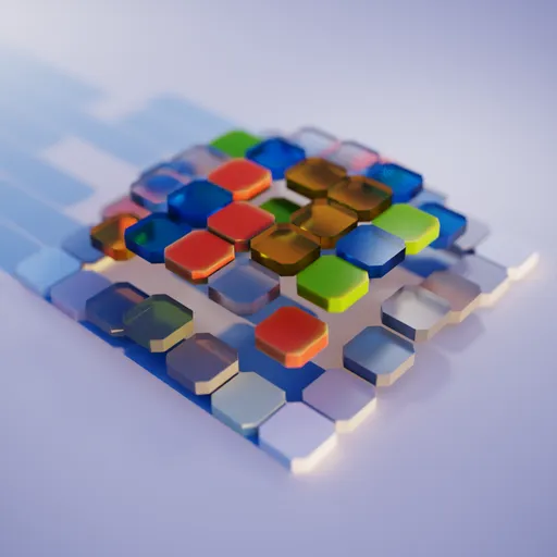 Microsoft Inspired Hexagonal Grid