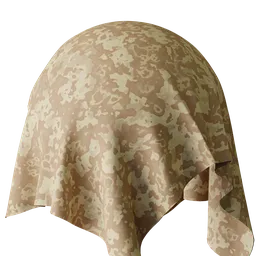 Procedural Desert Camouflage Fabric