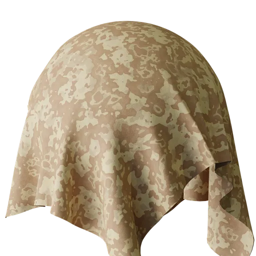 Procedural Desert Camouflage Fabric