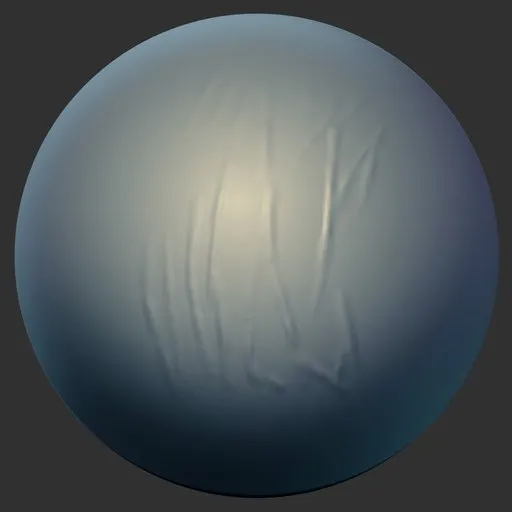 ER Fabric Brush 58 for creating realistic clothing wrinkles in 3D modelling, optimal for Blender 3D sculpting.
