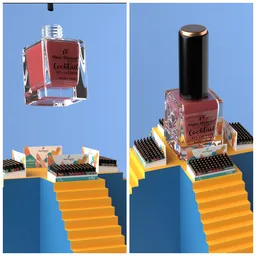 Nail enamel crate creative animation