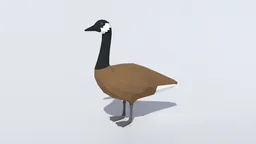 Low Poly Canada Goose