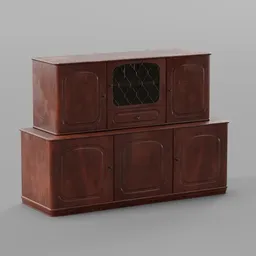 Buffet Hutch RedWood