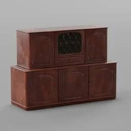 Buffet Hutch RedWood
