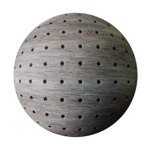 Wooden Plate With Holes